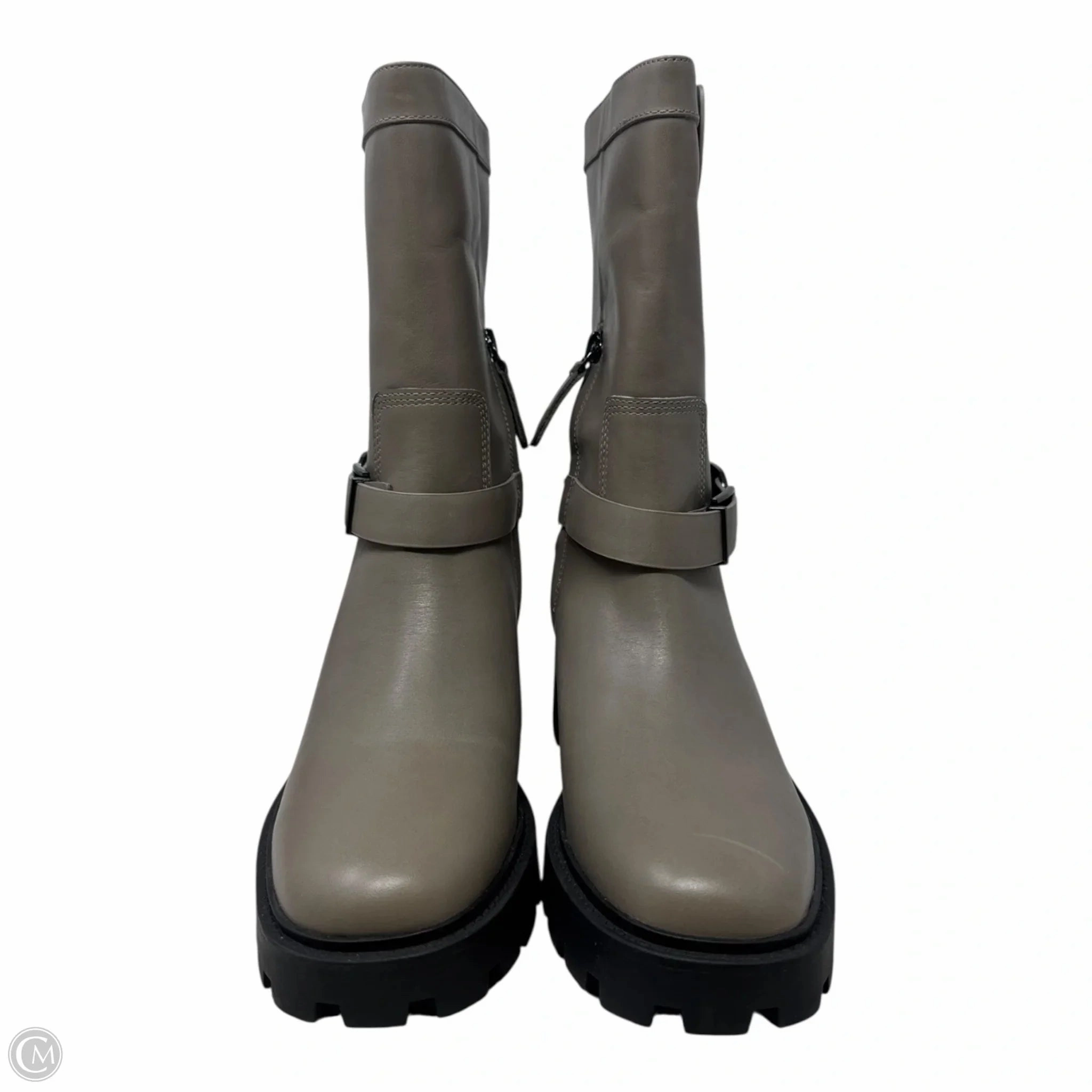 High Platform Combat Boots Boots Combat By Franco Sarto In Grey, Size: 7