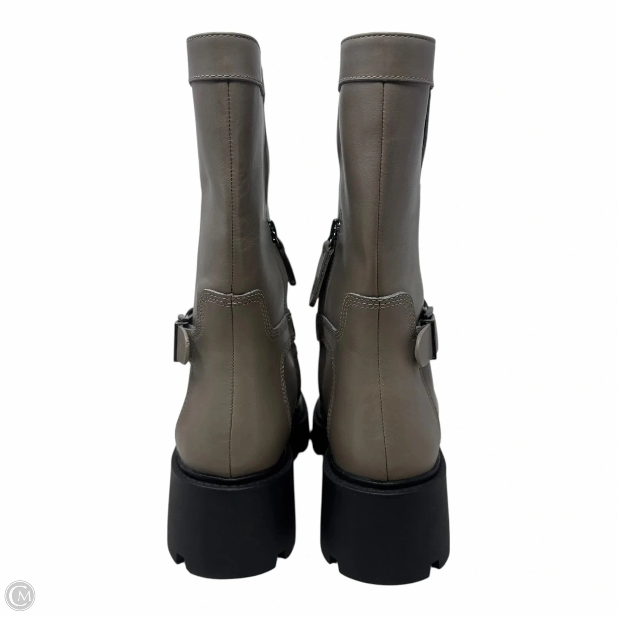 Kaedy Combat Boots Boots Combat By Franco Sarto In Grey, Size: 7