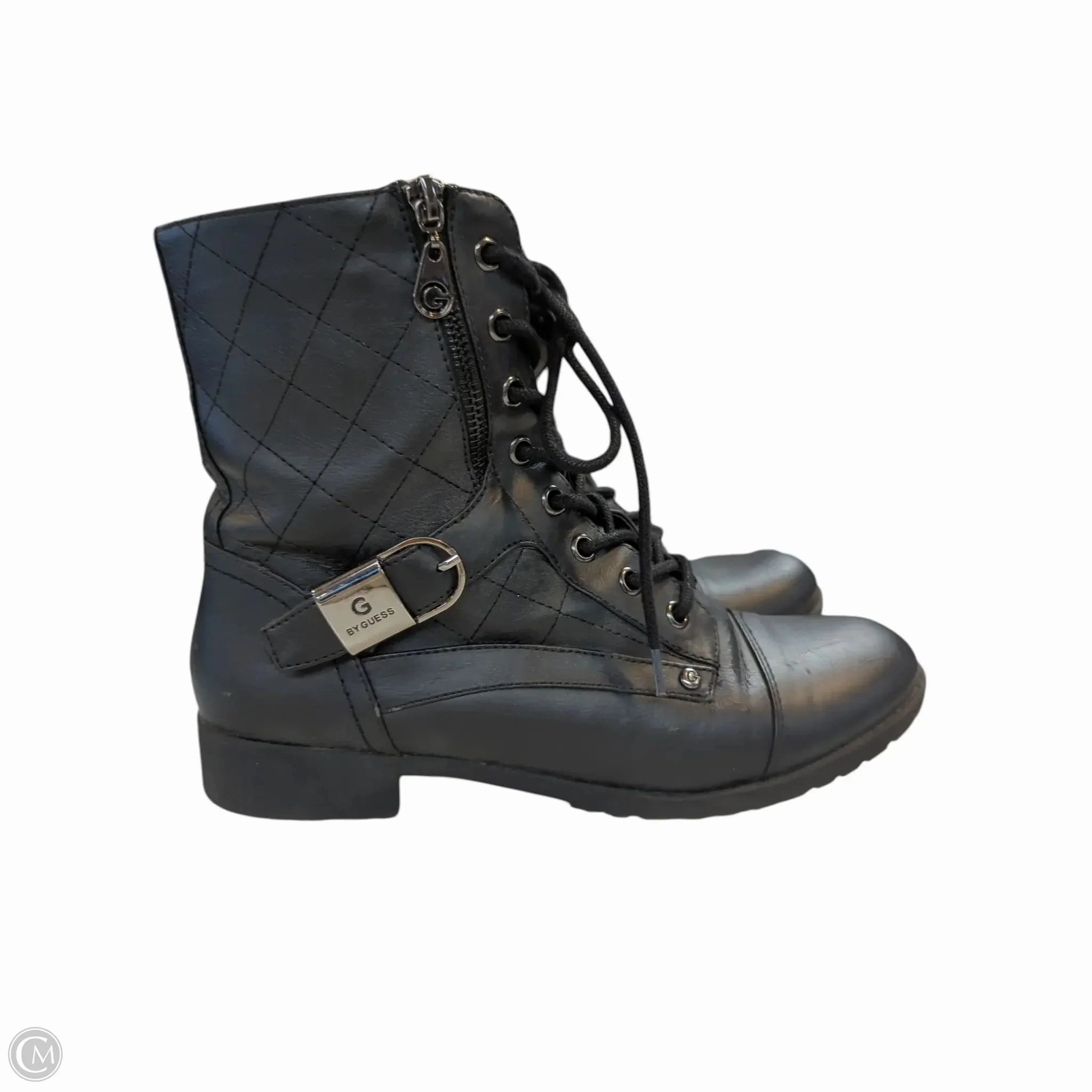 Combat Boots Size 5.5 Boots Combat By G By Guess In Black, Size: 8.5