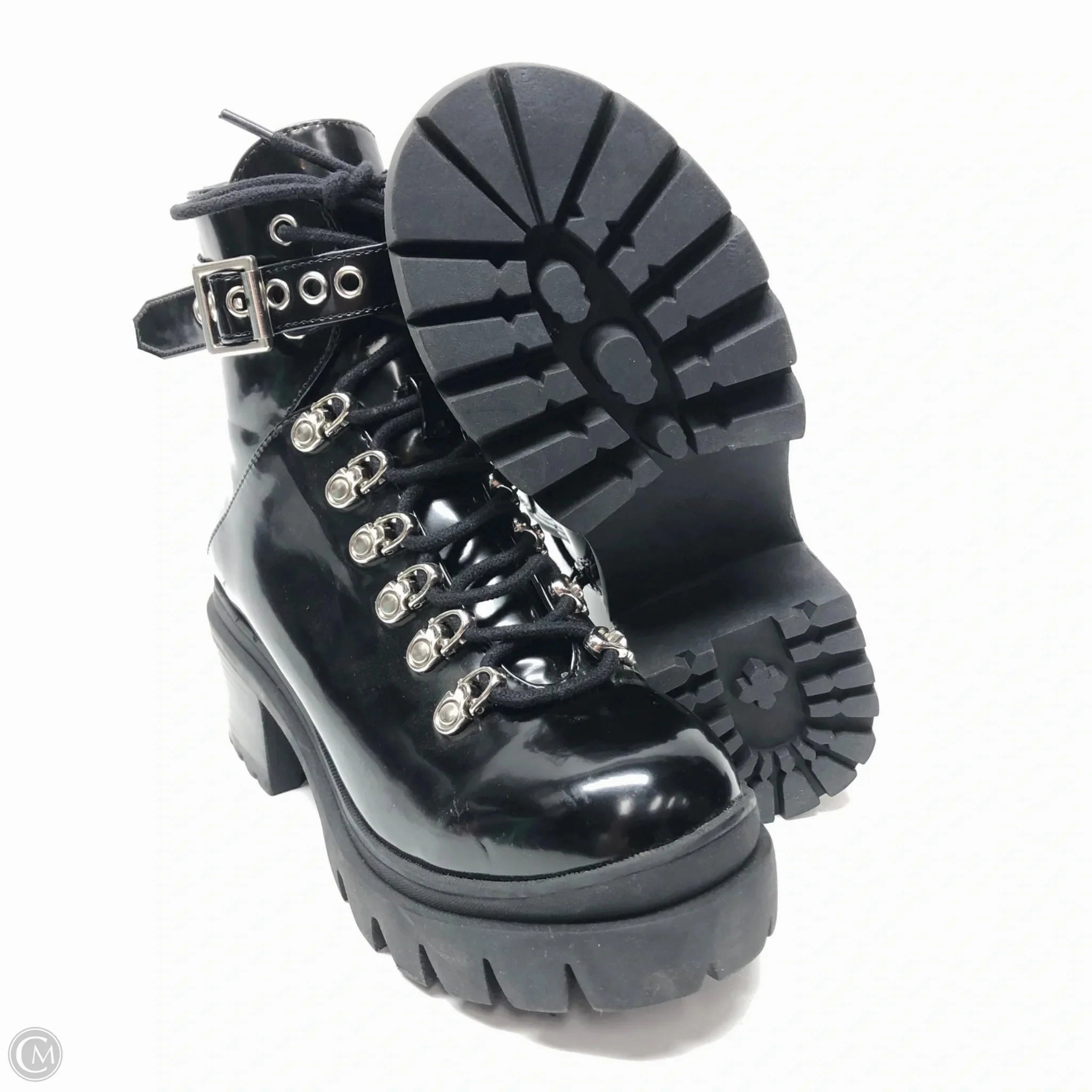 Boots Combat By Jeffery Campbell In Black, Size: 6.5 Combat Boots With Boot Socks