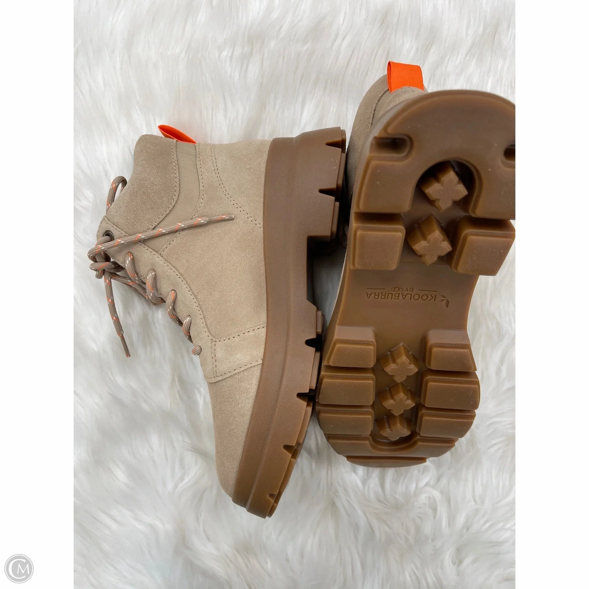 Cute Short Combat Boots Boots Combat By Koolaburra By Ugg In Tan, Size: 9