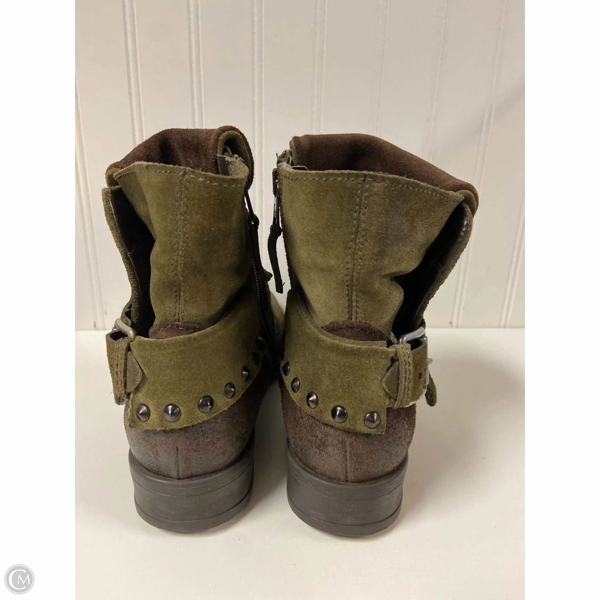 Heels For Combat Boots Boots Combat By Miz Mooz In Green, Size: 7.5