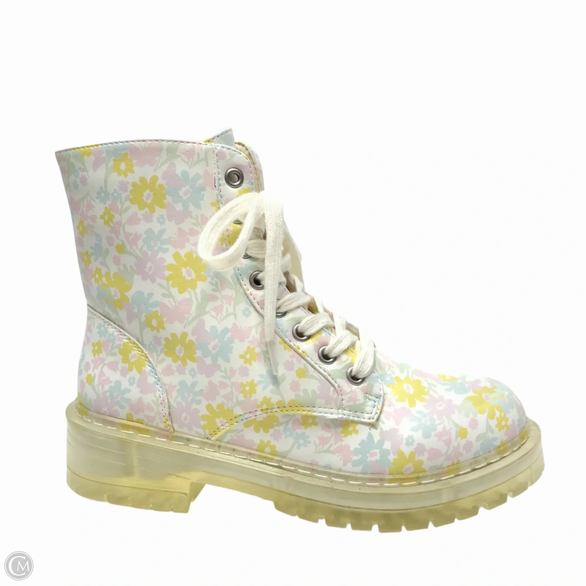 Boots Combat By Sugar In Floral Print, Size: 8 Infant Combat Boots