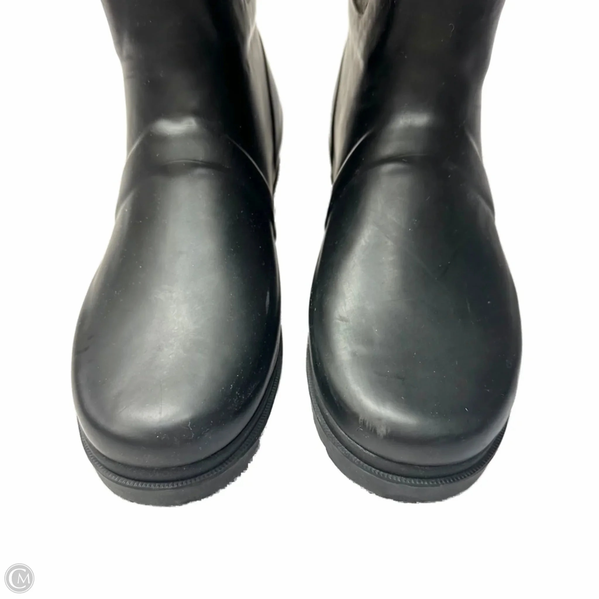 Polo Rain Boots Boots Rain By Chooka  In Plaid Pattern, Size: 7