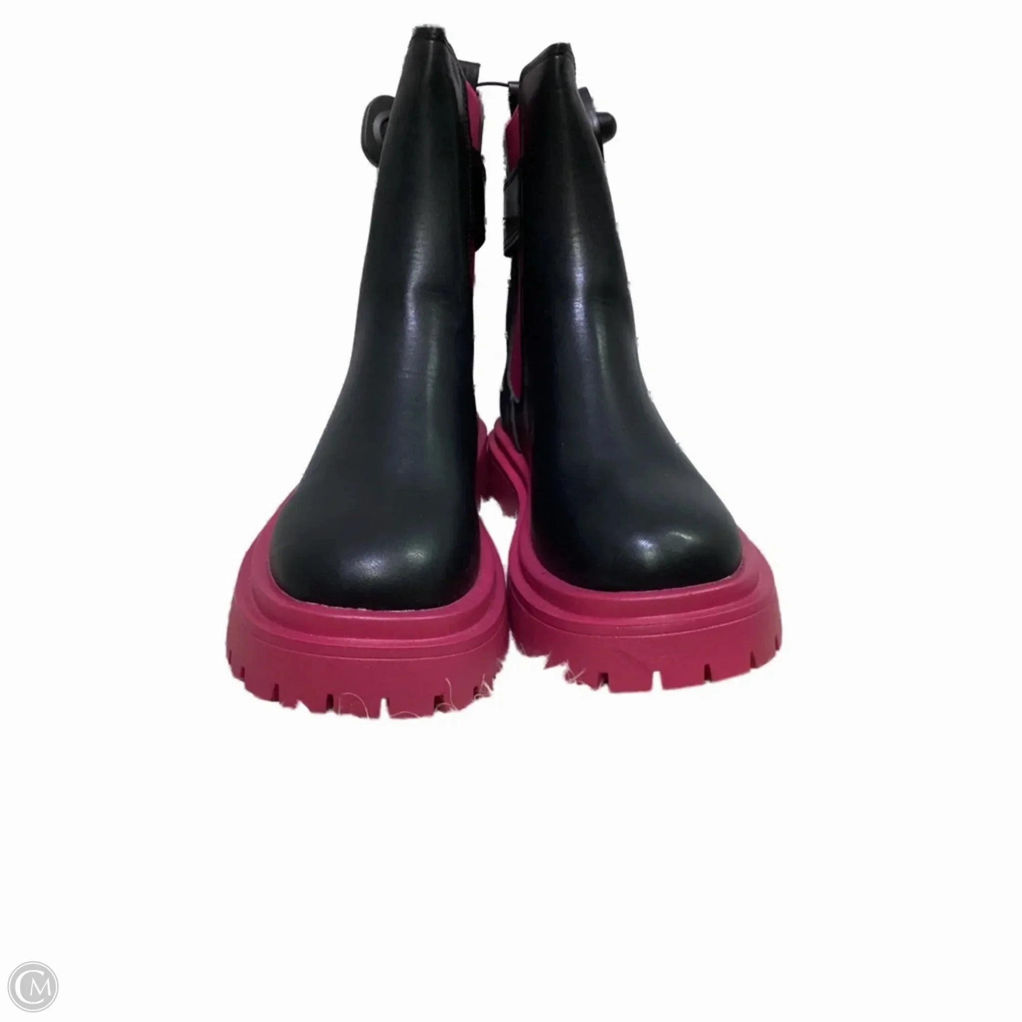 Boots Rain By Clothes Mentor In Black & Pink, Size: 9 Bogs Classic High Waterproof Insulated Rain Boot