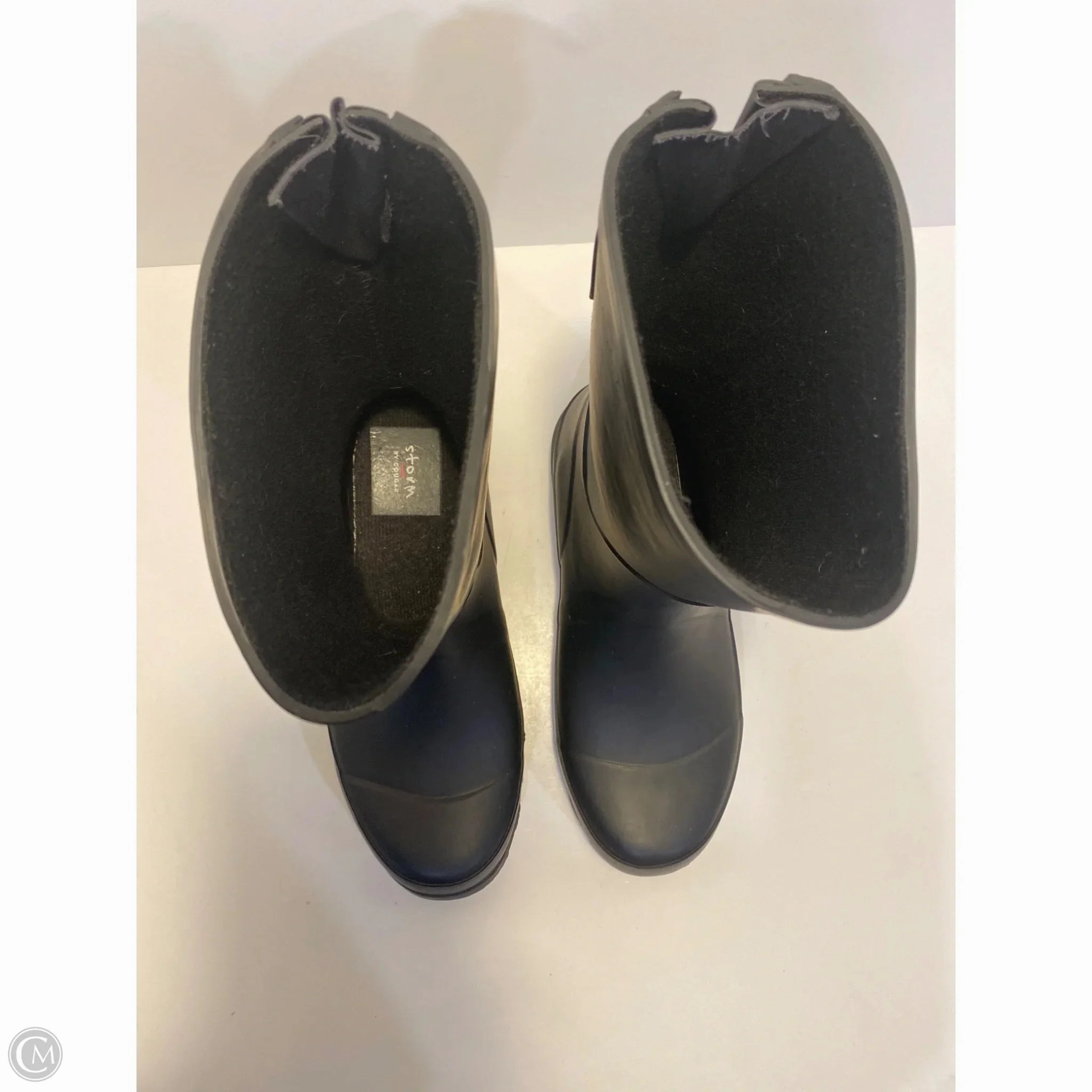 Boots Rain By Clothes Mentor In Black, Size: 7 Rainy Days Rain Boots