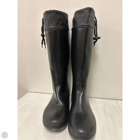 Goth Rain Boots Boots Rain By Clothes Mentor In Black, Size: 8.5