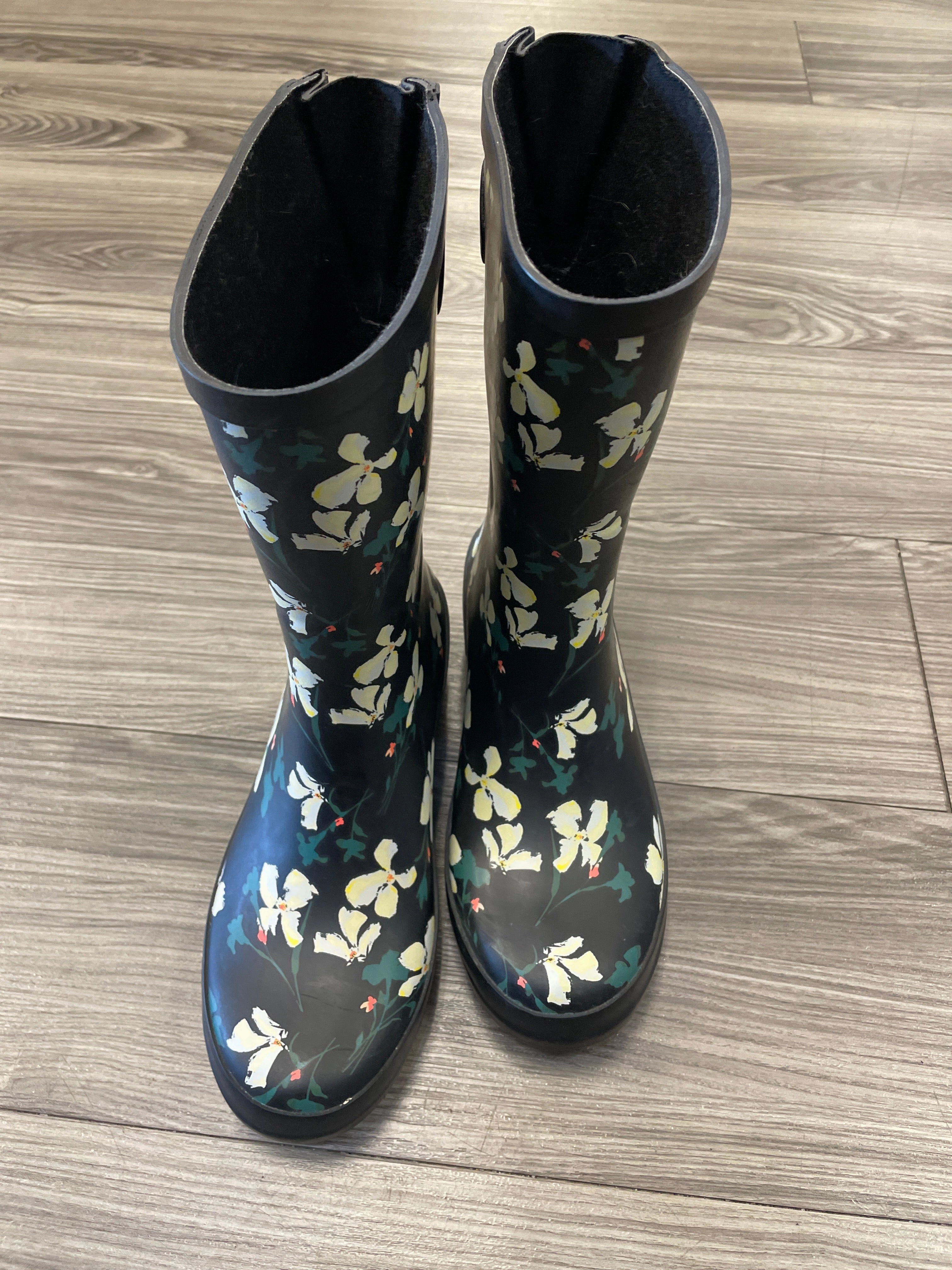 Boots Rain By Clothes Mentor In Floral Print, Size: 9 Alexander Mcqueen Rain Boots