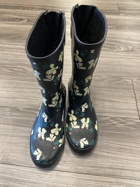 Boots Rain By Clothes Mentor In Floral Print, Size: 9 Childrens Fireman Rain Boots
