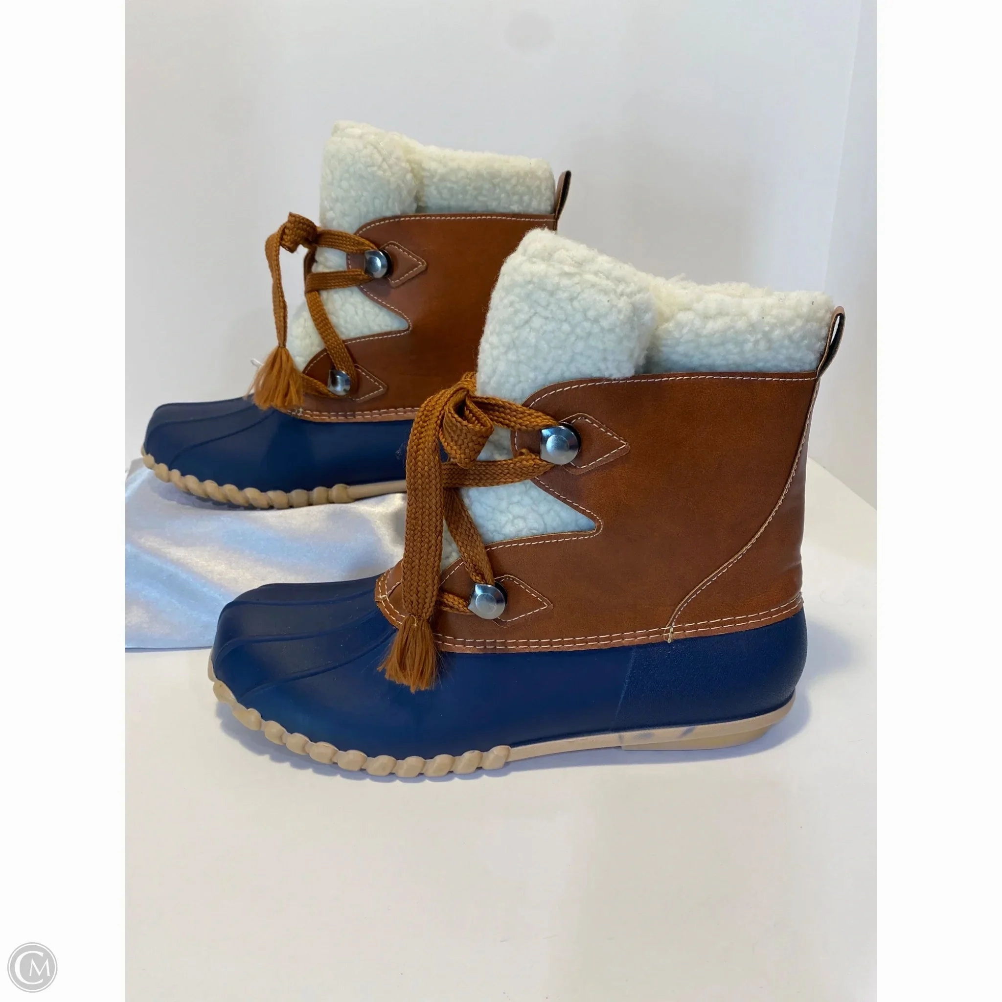 Boots Rain By Clothes Mentor In Navy, Size: 10 Coach Pixy Rain Boots