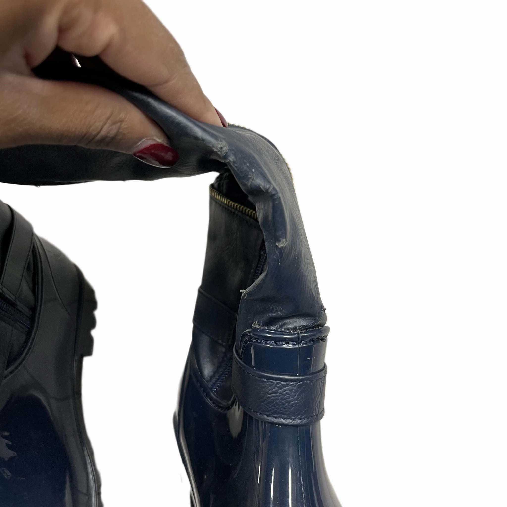 Boots Rain By Henry Ferrara In Navy, Size: 7 Doc Marten Rain Boots