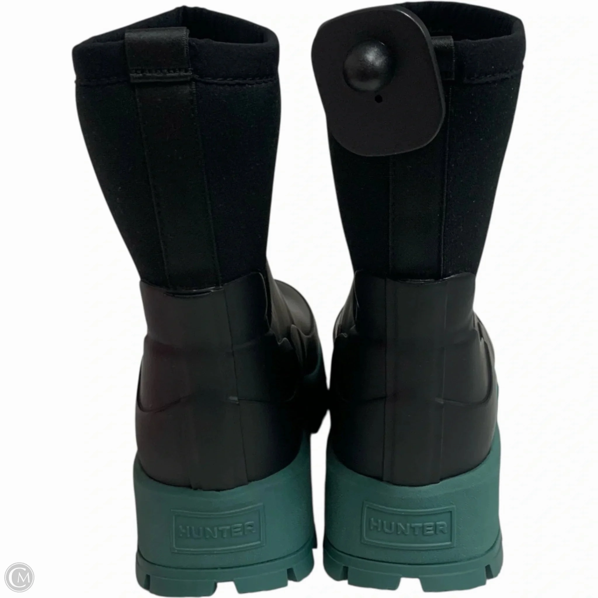 Boots Rain By Hunter In Black, Size: 7 Landchief Rain Boots