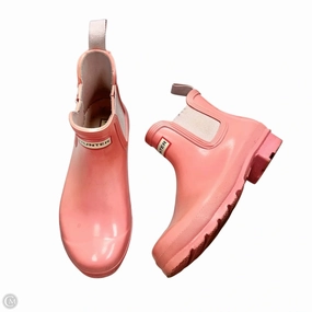 Boots Rain By Hunter In Pink, Size: 7 Dog Rain Jacket And Boots