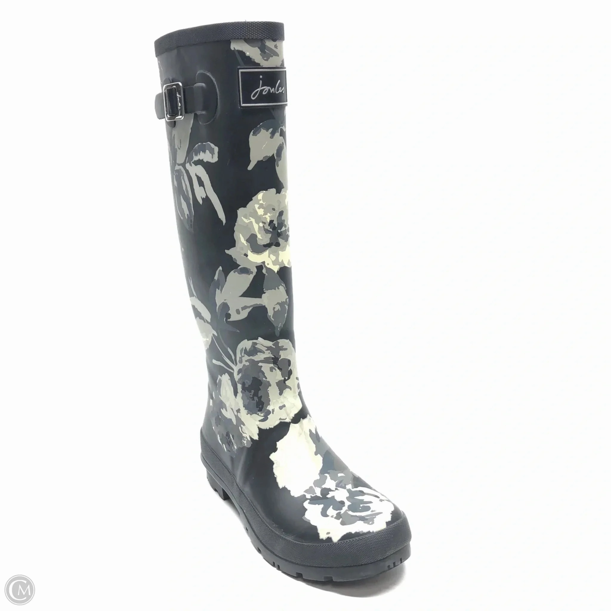 Amazon Short Rain Boots Boots Rain By Joules In Black & Grey, Size: 8