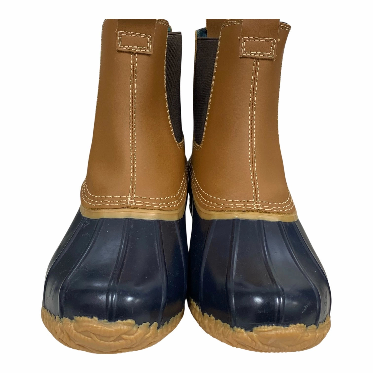 Long Rain Boots Boots Rain By Lands End In Black & Brown, Size:6