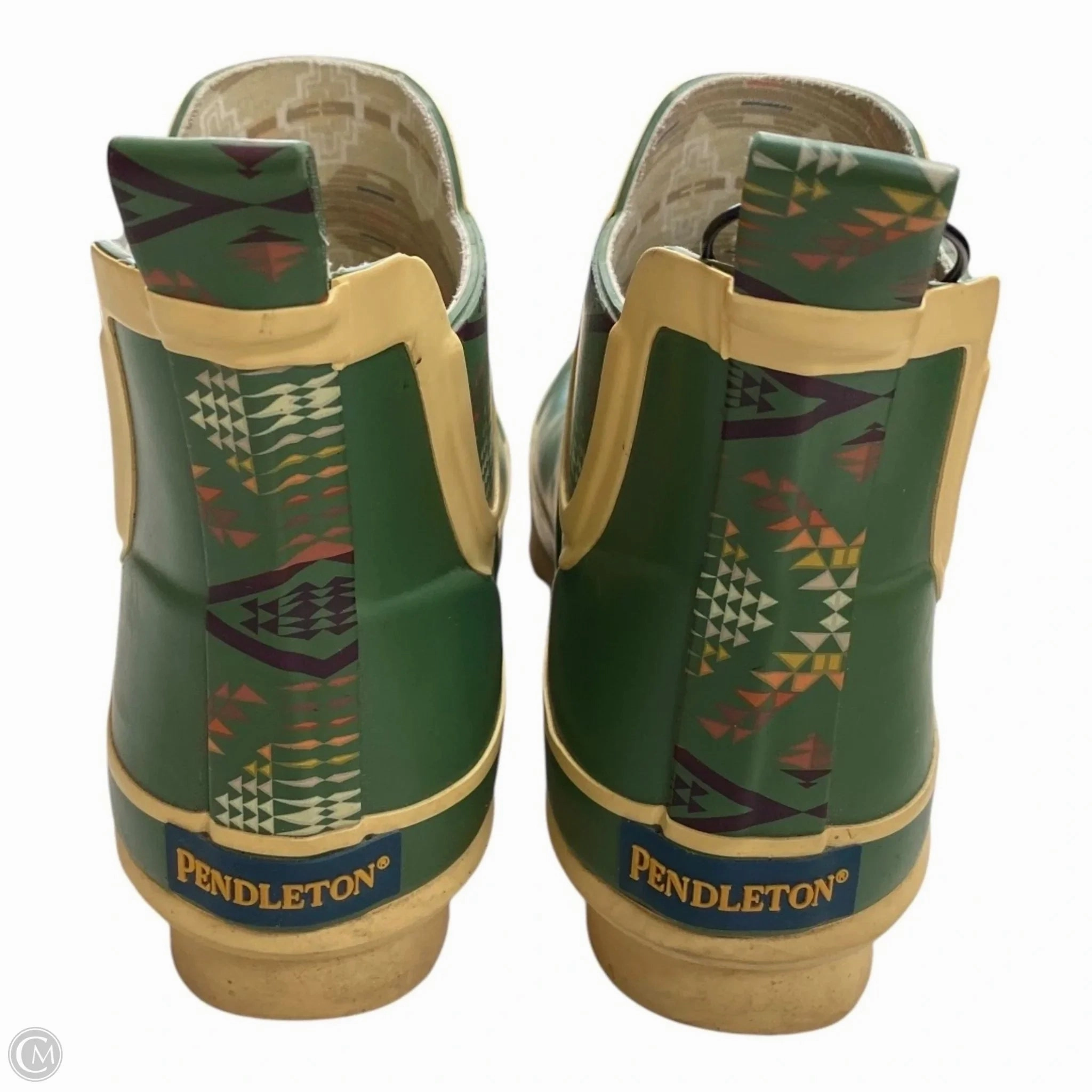 Boots Rain By Pendleton In Green, Size: 6 Steel Toe Rubber Rain Boots