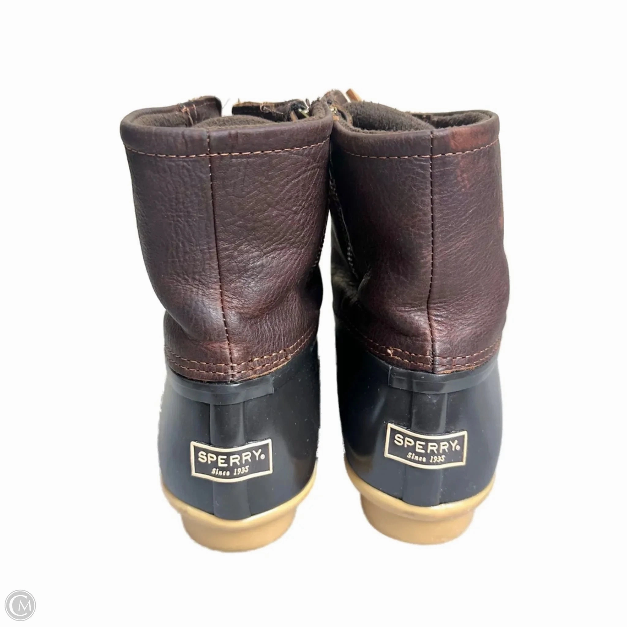 Hunter Original Short Matte Rain Boots Boots Rain By Sperry In Black & Brown, Size: 9