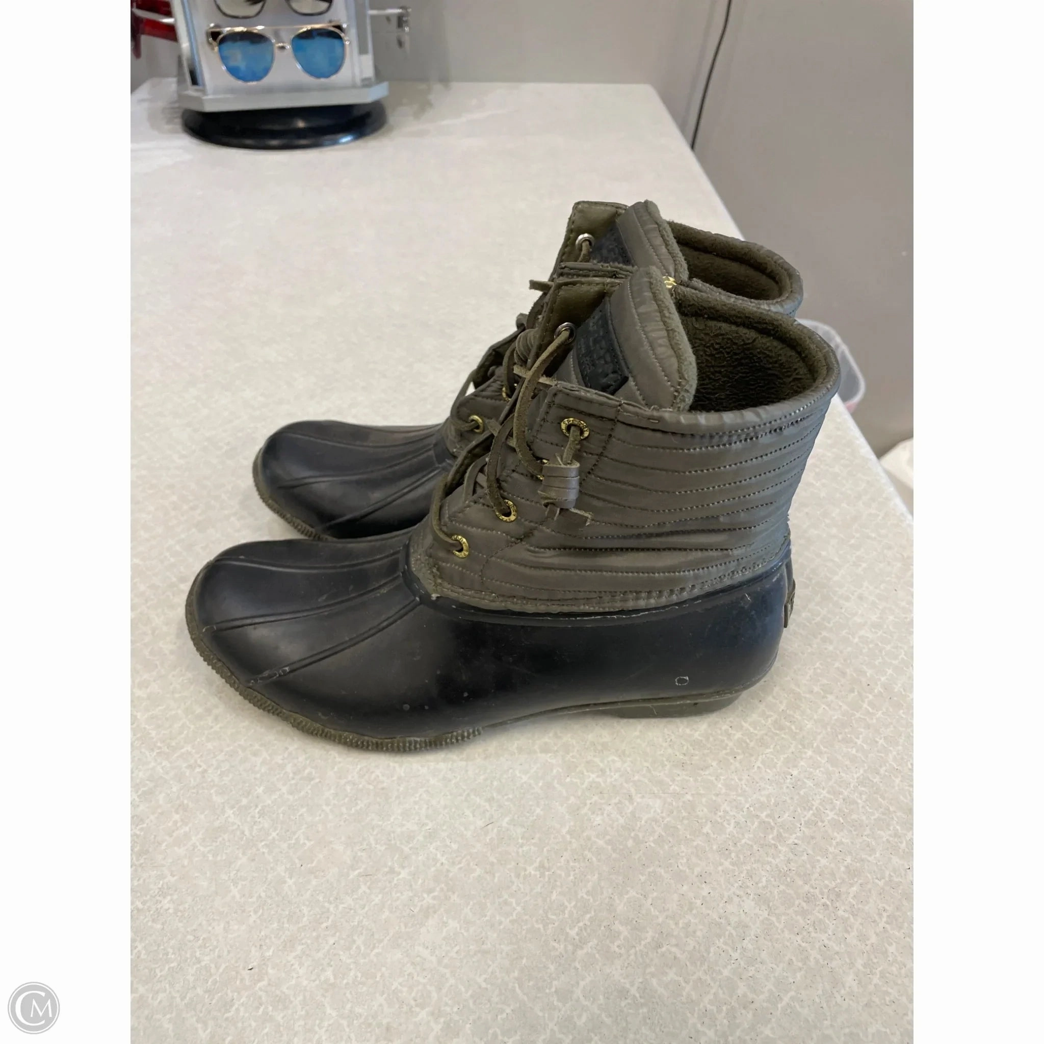Rain Boots Cole Haan Boots Rain By Sperry In Green, Size: 9