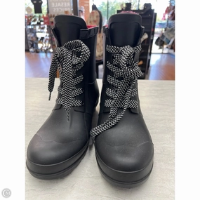 Gucci Rubber Rain Boots Boots Rain By Tommy Hilfiger In Black & Red, Size: 9