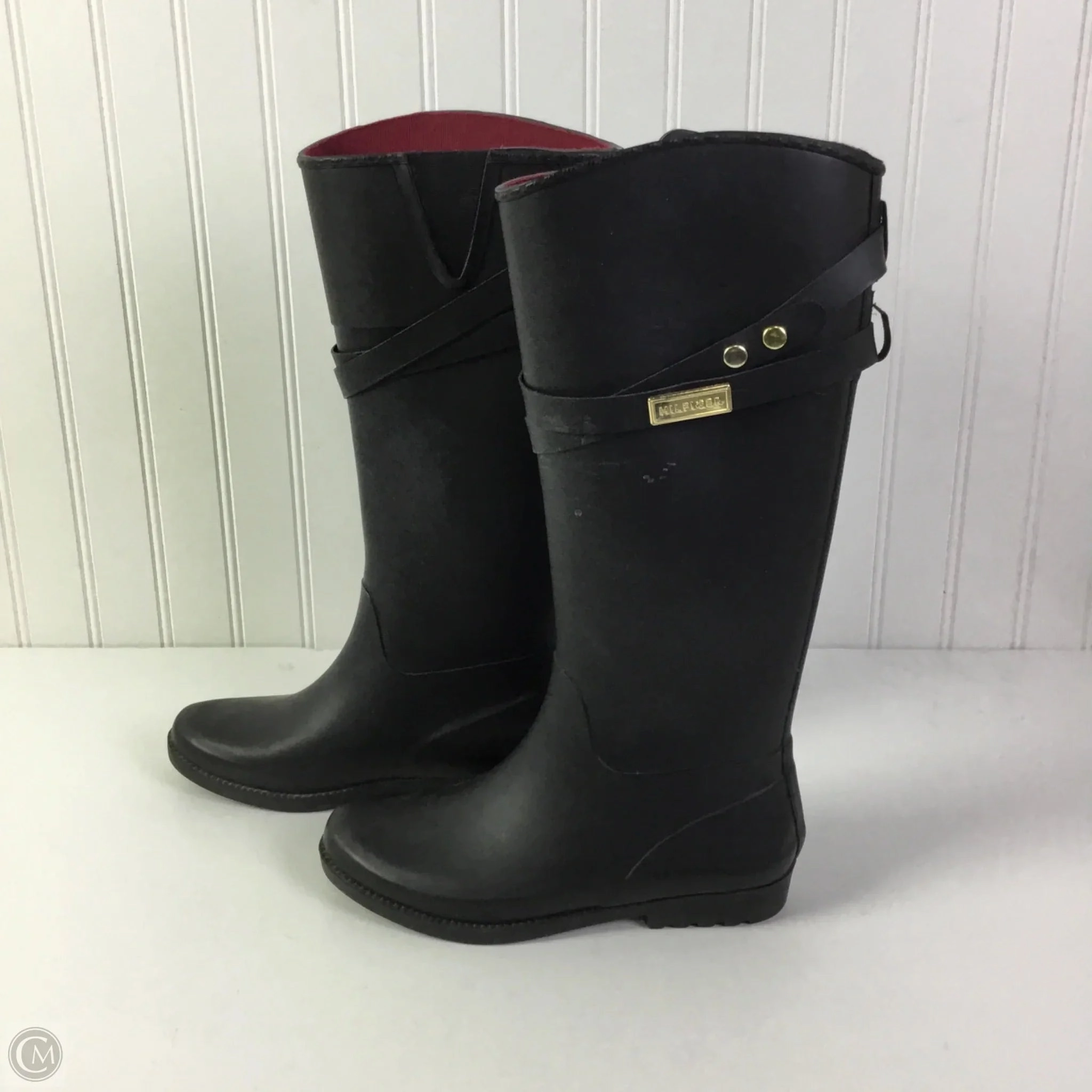 Boots Rain By Tommy Hilfiger In Black, Size: 6 Hunter High Rain Boots