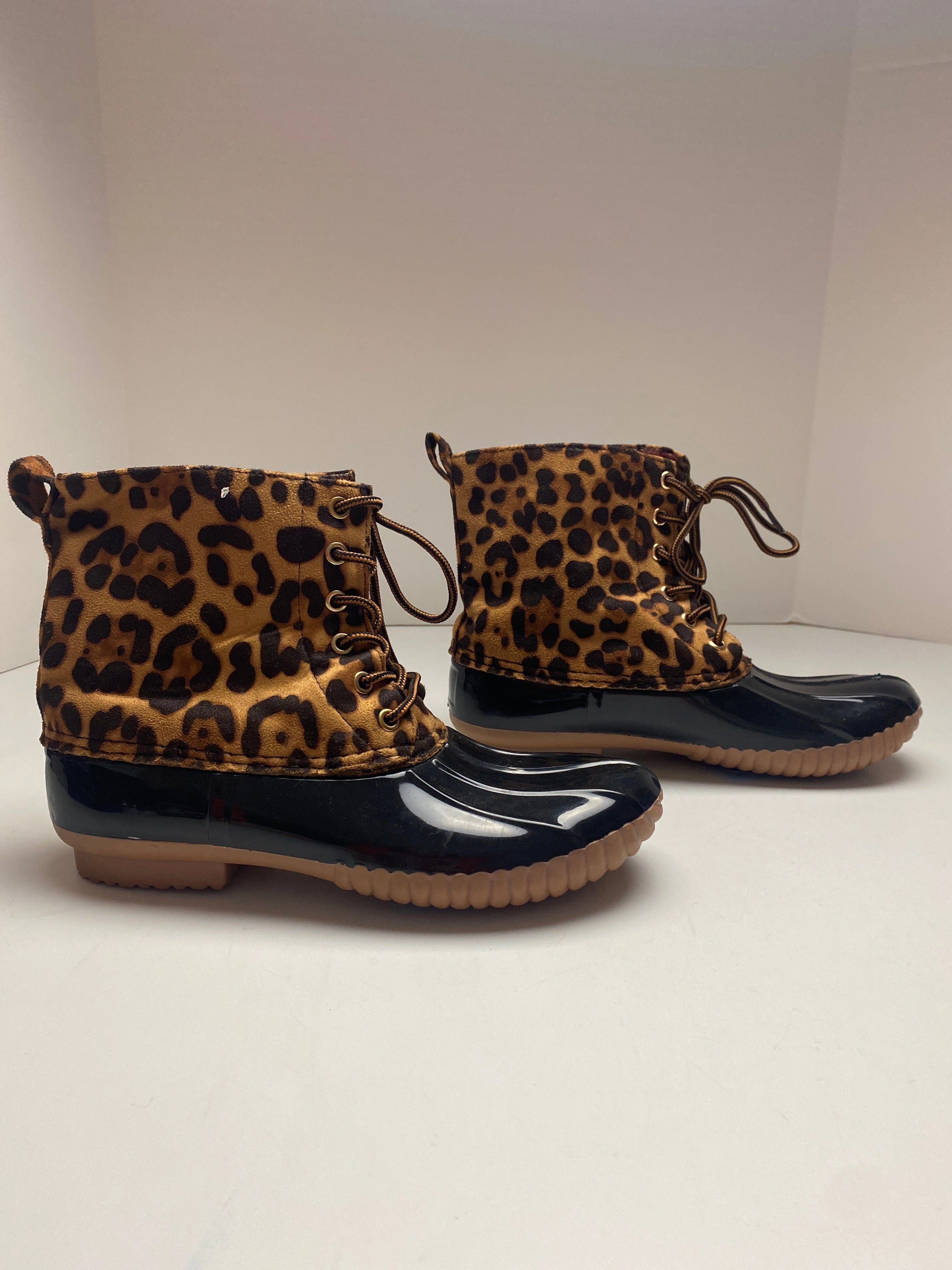 Boots Rain By Yoki In Animal Print, Size: 8 Sparkle Rain Boots