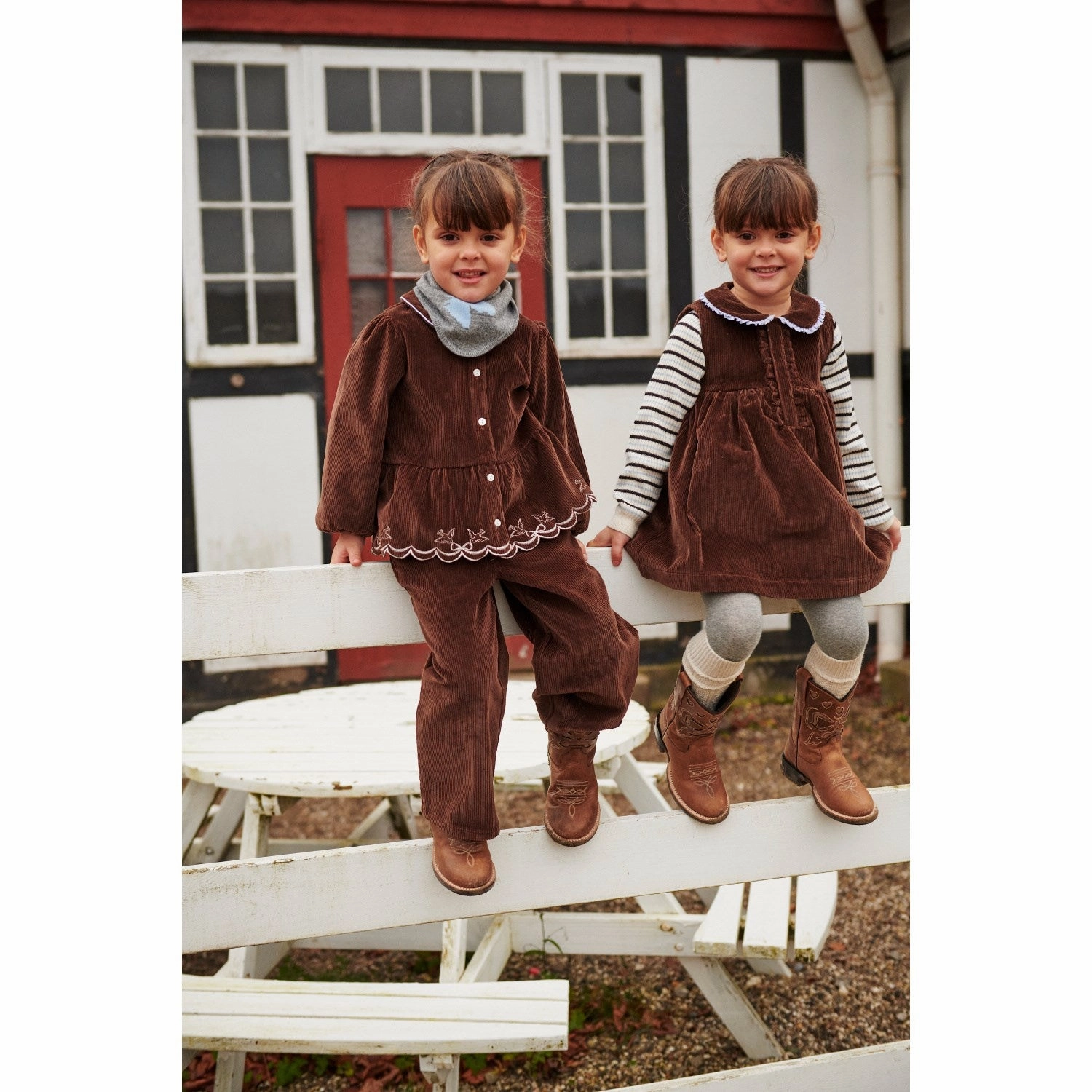 COPENHAGEN COLORS Cognac Bow Limited Ranger Boots W. Warm Lining Heel Boots