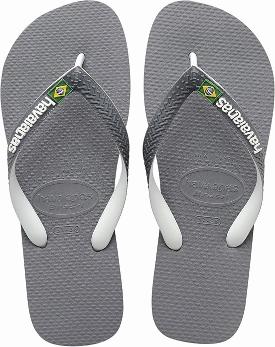 BRASIL MIX- STEEL GREY.WHITE.WHITE Best Flip Flops For Elderly