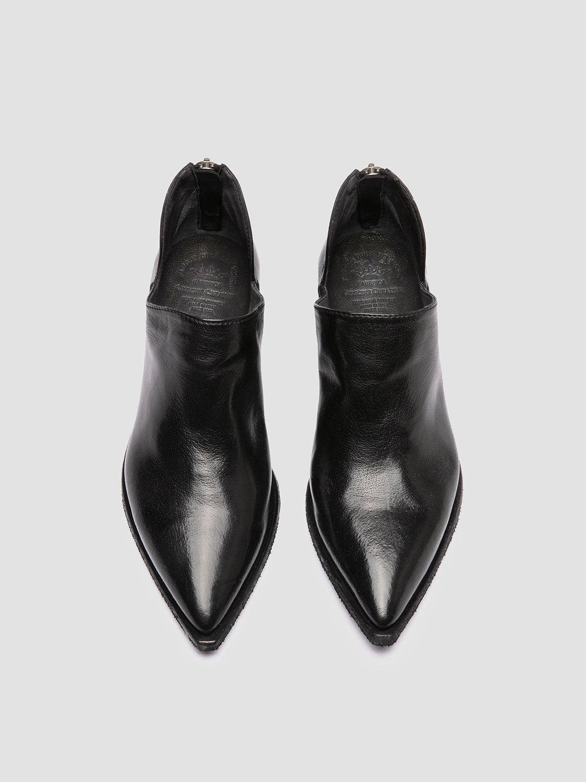 NOELIE DD 106 - Black Leather Zipped Boots Design Your Own Chelsea Boots