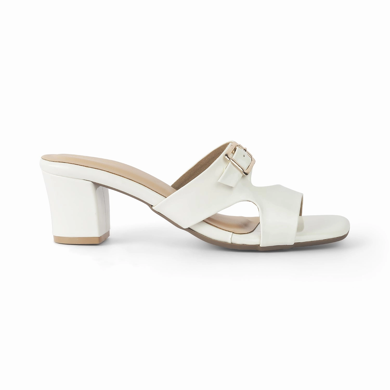 Caribloop.com Sandals Tresmode Andal White Women's Dress Block Heel Sandals