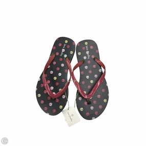 Archies Footwear Flip Flops Sandals Flip Flops By Vera Bradley In Black & Red, Size: 6