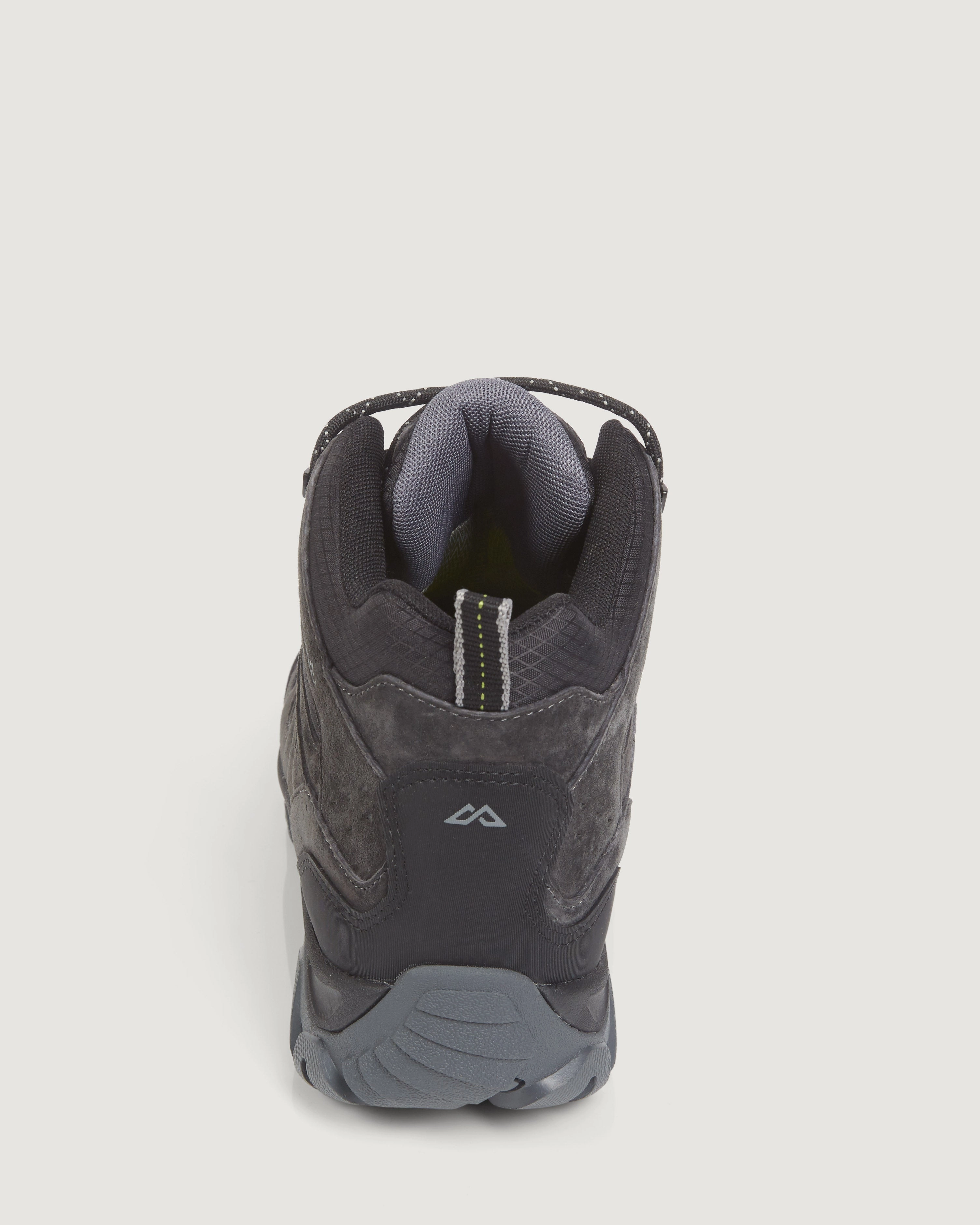 4e Wide Waterproof Hiking Boots Men's Mornington Waterproof Mid Hiking Boots - Black/Black Sea