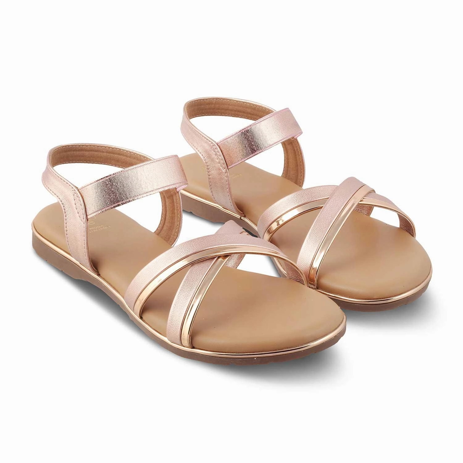 The Flashline Champagne Women's Dress Flats Tresmode Best Golf Shoes Flat Wide Feet