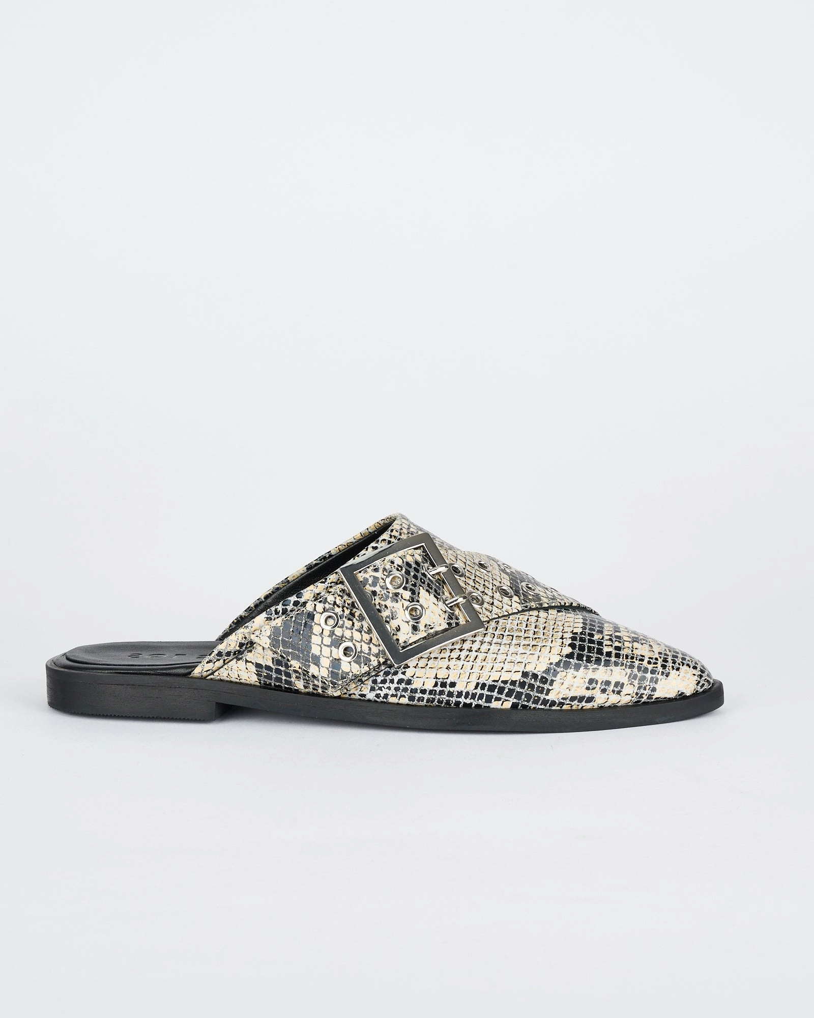 Wooster Slide Python/Silver Medieval Slippers