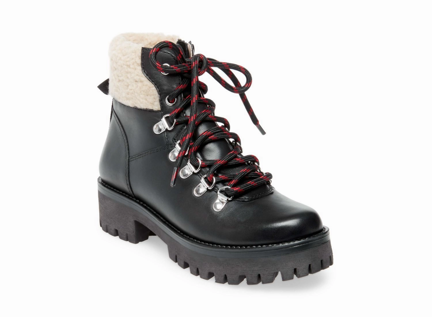 Not Rated Combat Boots BROADWAY BLACK LEATHER