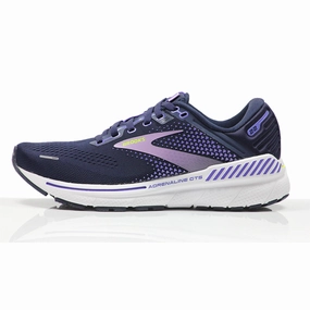 Running System Shoes Brooks Adrenaline GTS 22 Wide Fit Women's Running Shoe - Peacoat/Blue Iris/Rhapsody