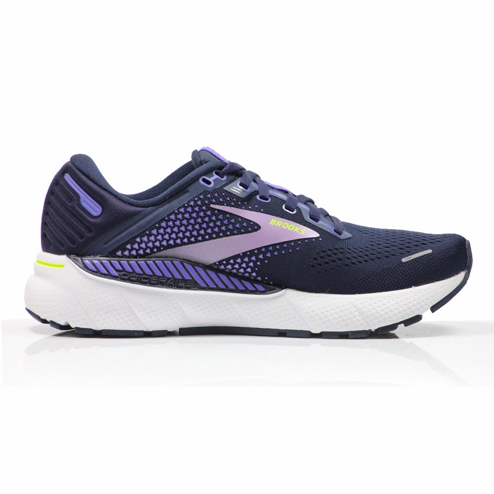 Lightest Running Shoes Brooks Adrenaline GTS 22 Wide Fit Women's Running Shoe - Peacoat/Blue Iris/Rhapsody