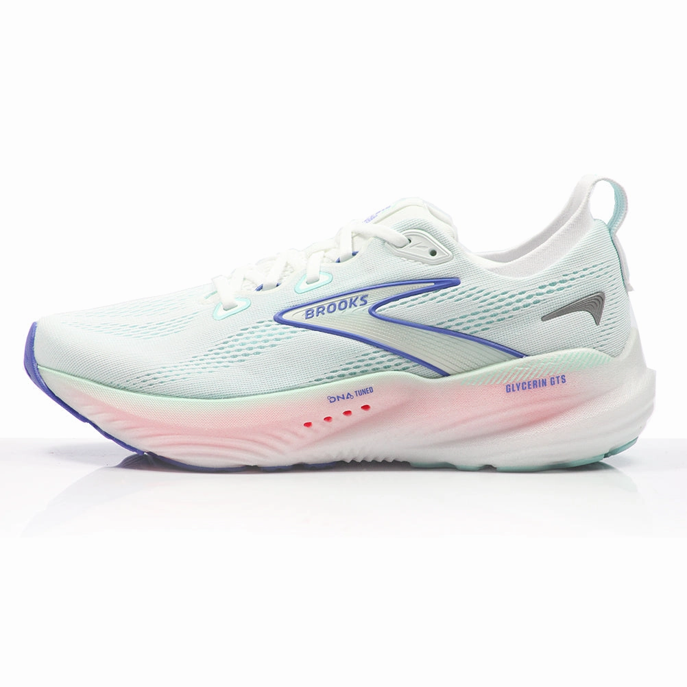 Brooks Glycerin 22 Women's Running Shoe - Desert Flower/Hot Coral/Milk Boston 12 Running Shoes