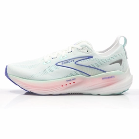 Running Vs Walking Shoes Brooks Glycerin GTS 22 Women's Running Shoe - White/Limpet Shell/Amparo Blue