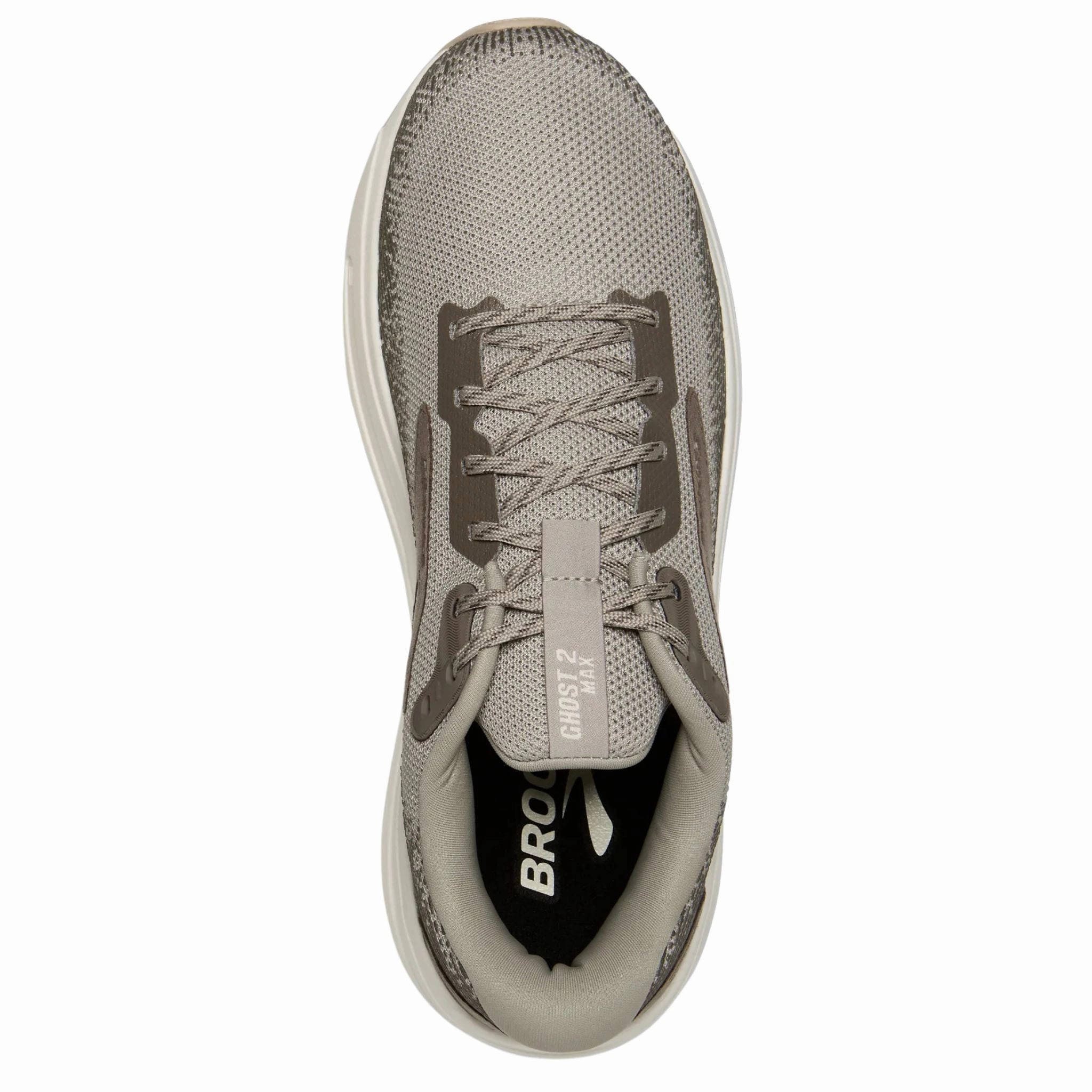 Brooks Men's 110431 240 Ghost Max 2 London Fog Falcon Coconut Cushion Neutral Running Shoes Racing Shoes Running