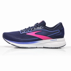 Best Long Run Shoes Brooks Trace 2 Women's Running Shoe - Peacoat/Blue/Pink