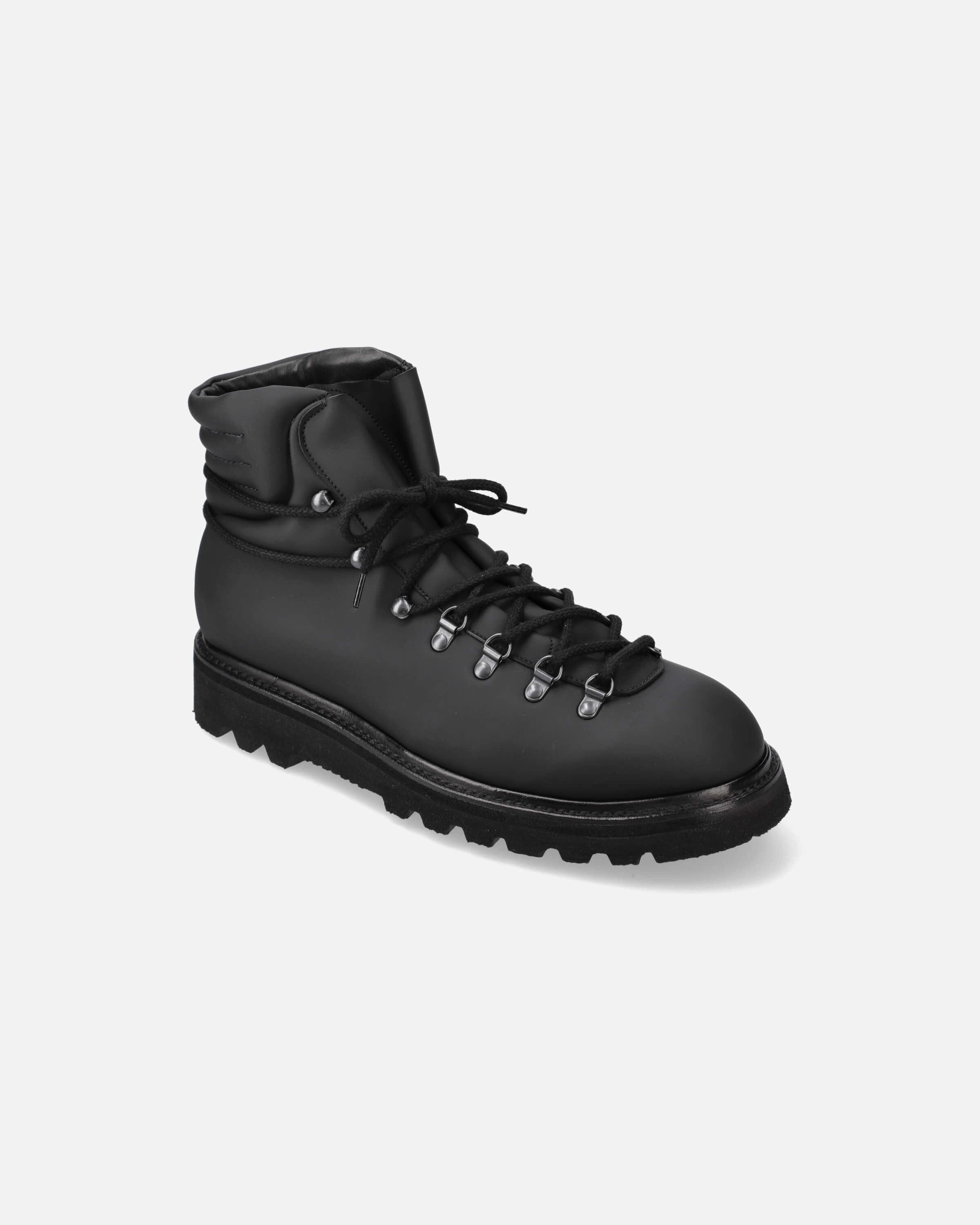 Ankle Boot 32122A Rubber Fabric Custo Nero Kuru Hiking Boots