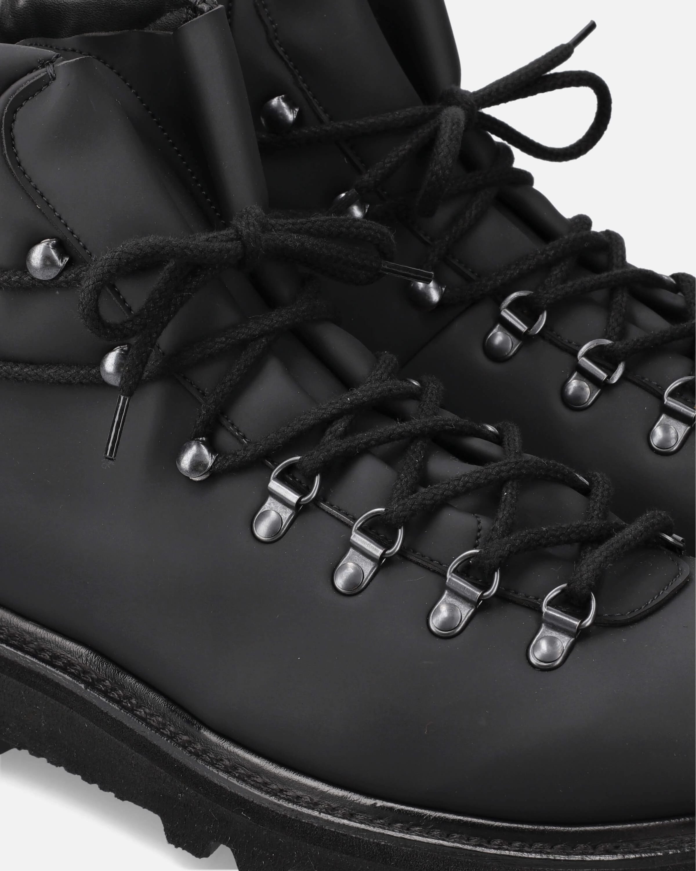 Ankle Boot 32122A Rubber Fabric Custo Nero Men's Hiking Boots