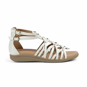 Tresmode Greek White Women's Casual Platform Flats 1950s Shoes Flats