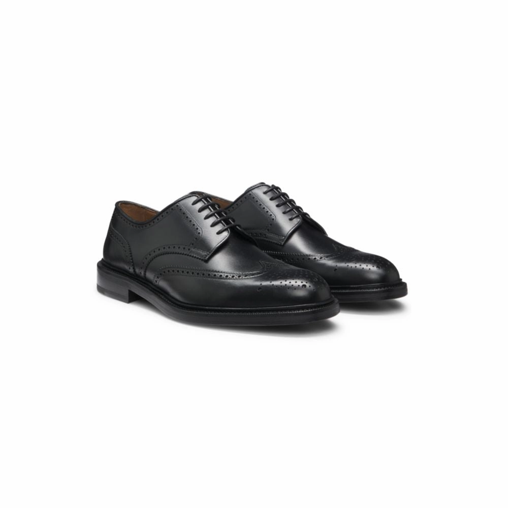 Burnished-leather Derby shoes with brogue details Difference Derby And Oxford Shoes