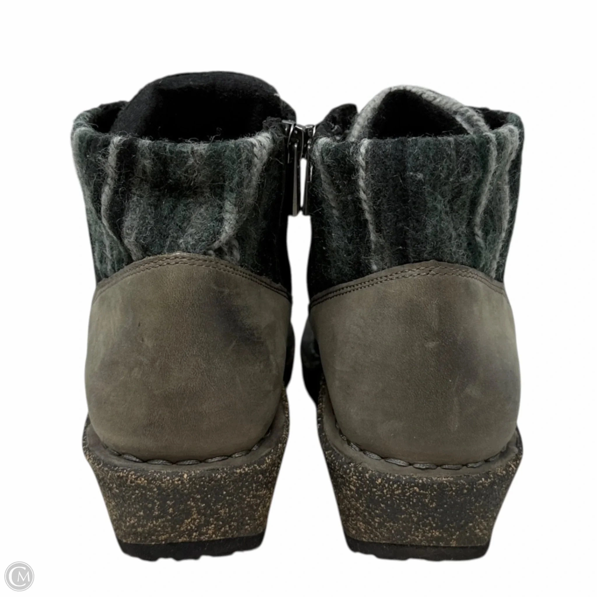 Cammie Arch Support Sweater Boots  By Aetrex In Black & Grey, Size: 6.5 Old Mill Hiking Boots