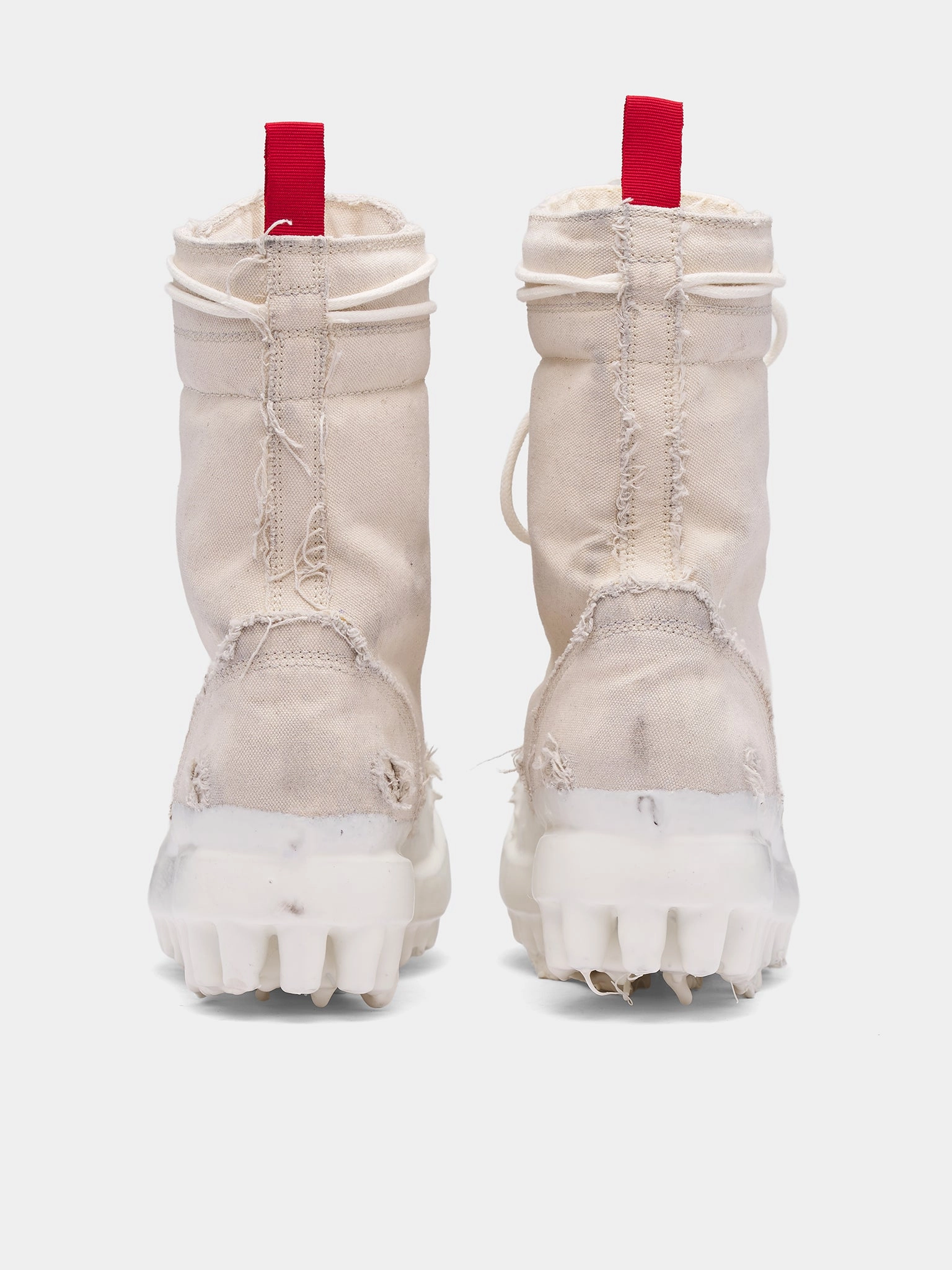 Canvas Miner Boots (FF5SMQ61AP-TE002-OFF-WHITE-WAX) Top Rated Muck Boots