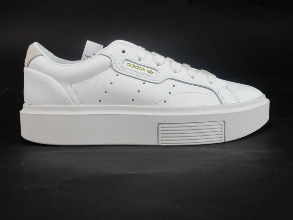 Trendy Platform Sneakers Adidas Originals scarpa sneakers da donna con zeppa Sleek Super EF8858 bianco
