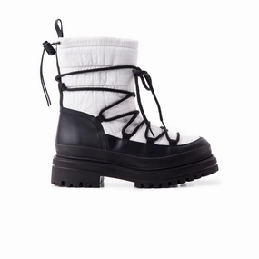 Luisville White Nylon Hoven Boots