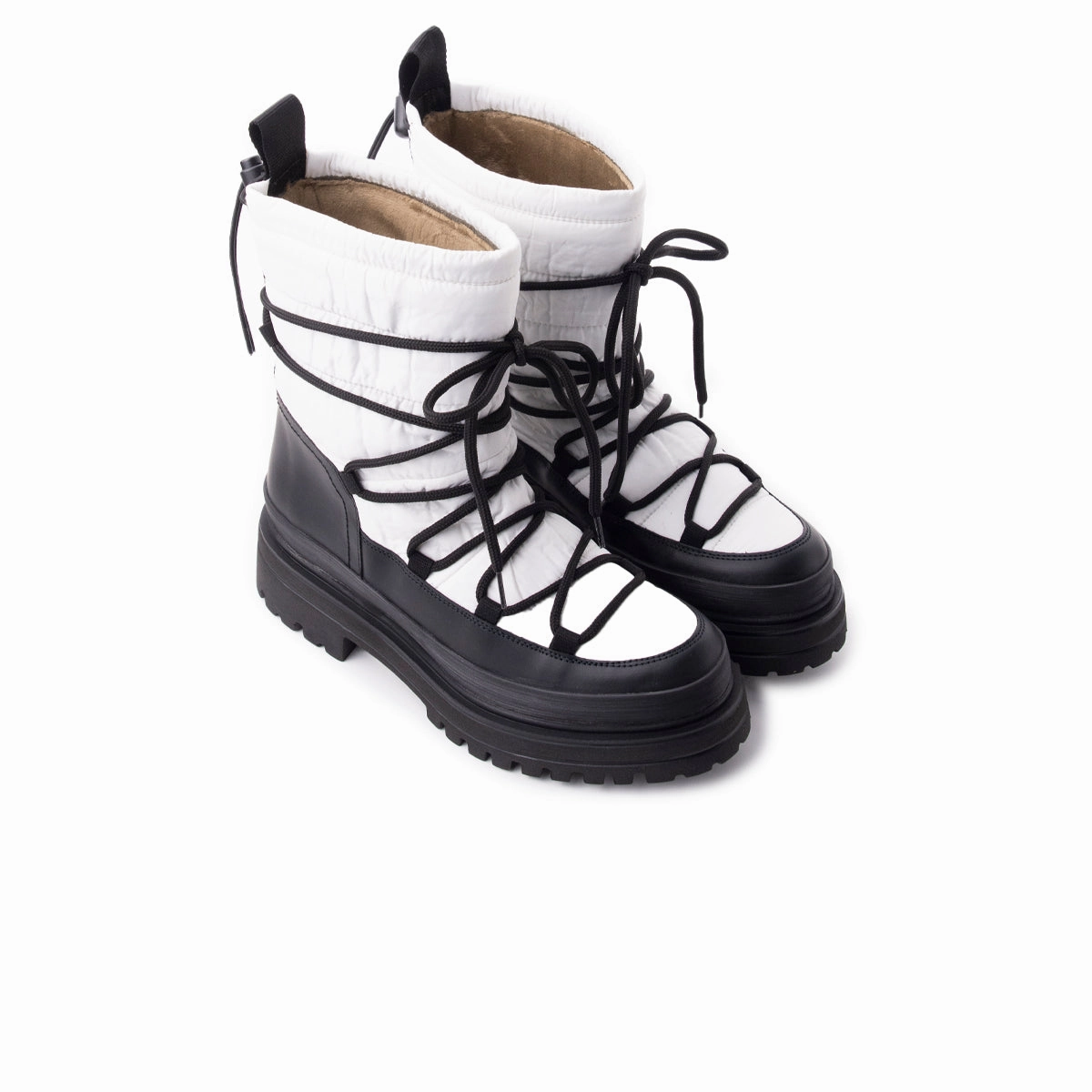 Luisville White Nylon Jodhpurs Boots