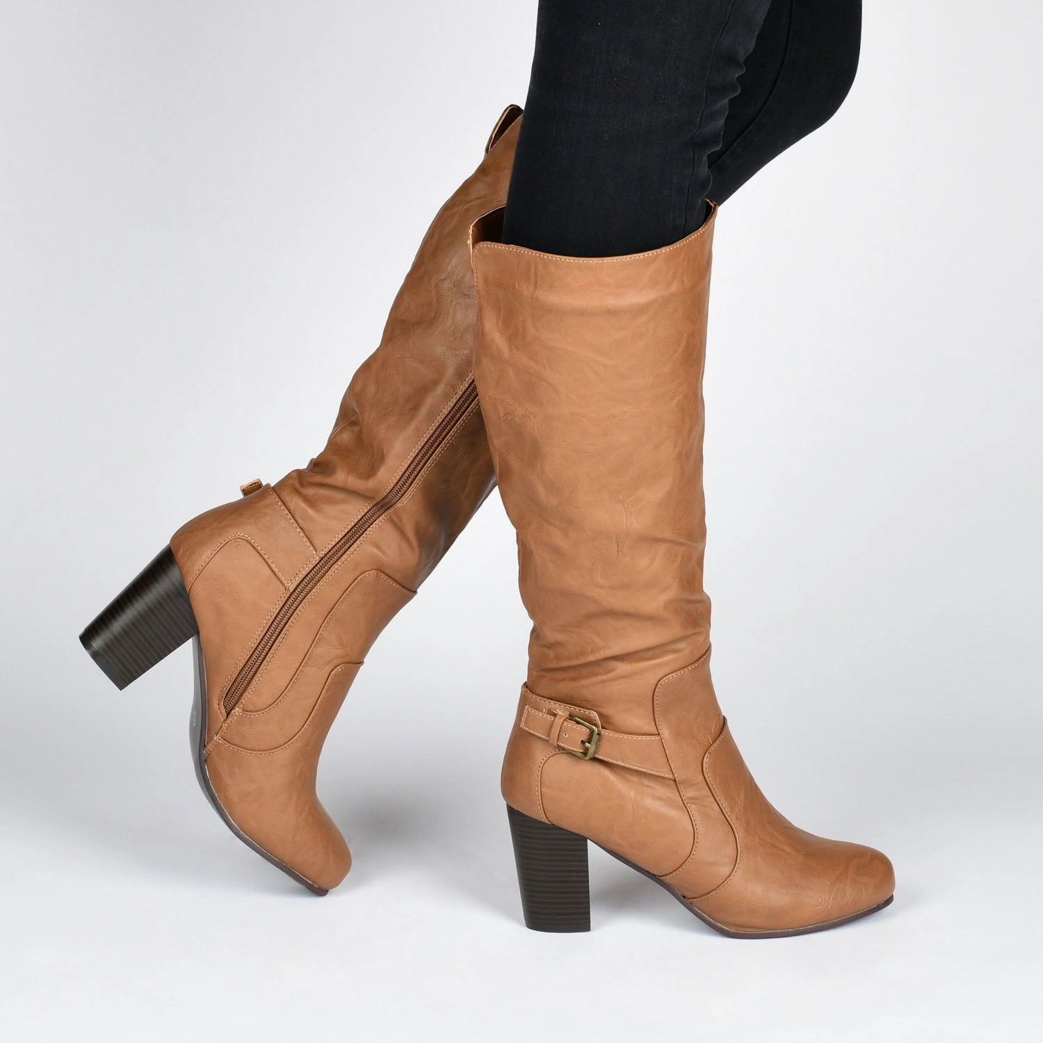 CARVER KNEE-HIGH BOOTS IN VEGAN LEATHER Hytest Steel Toe Boots